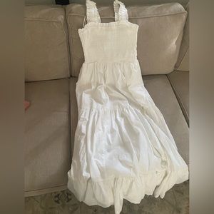 Abercrombie and Fitch White Midi Dress NWT